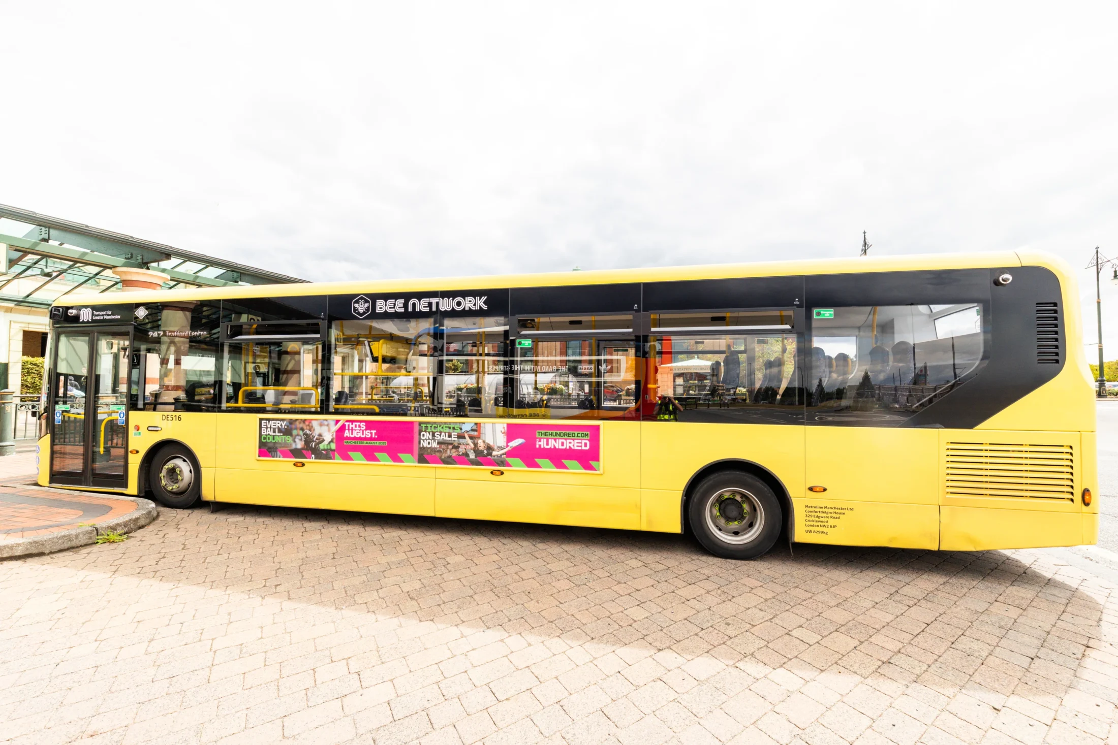 TfGM - The Hundred Cricket Bus Wrap