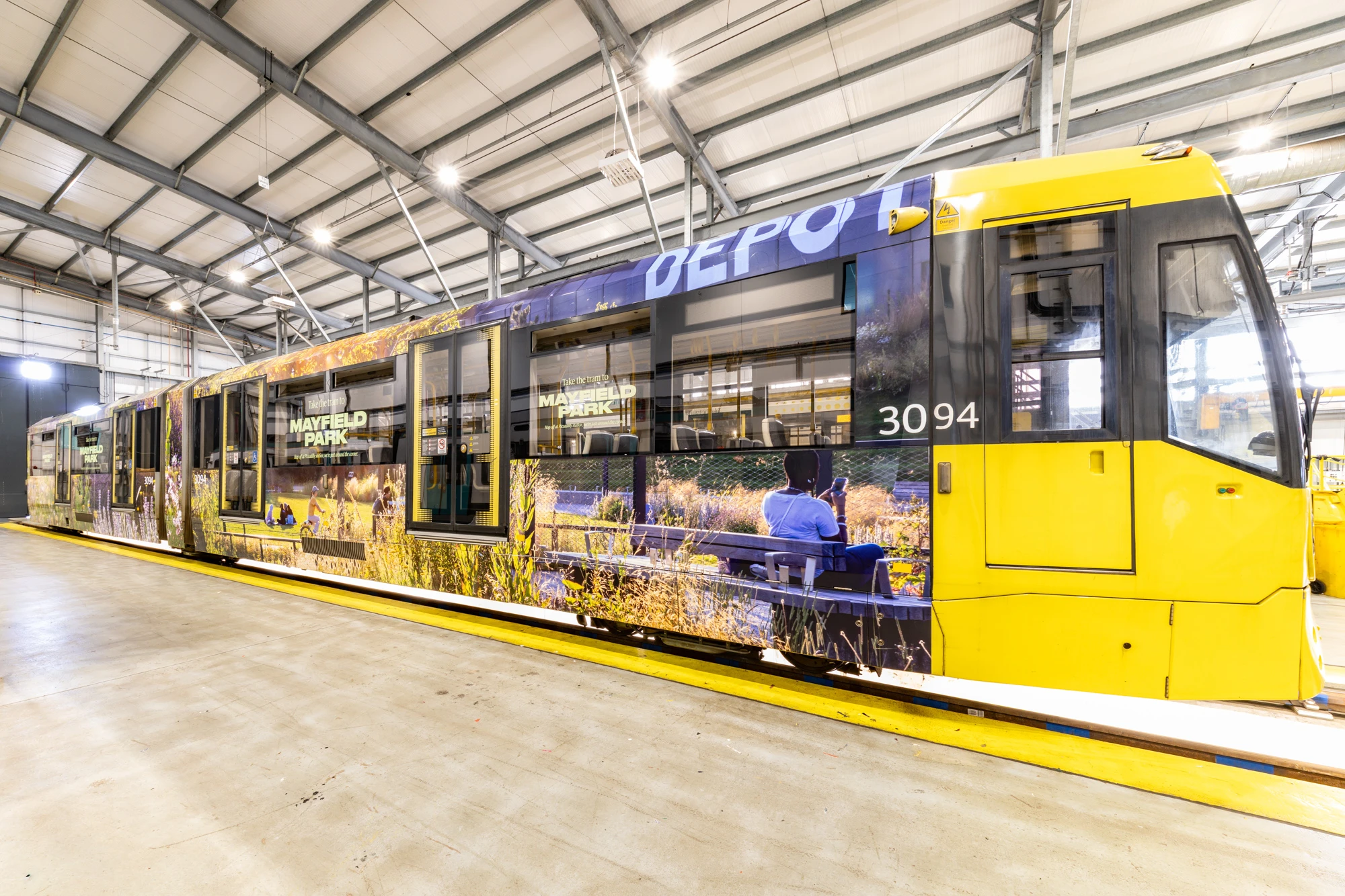 Mayfield Park Metrolink Tram Wrap
