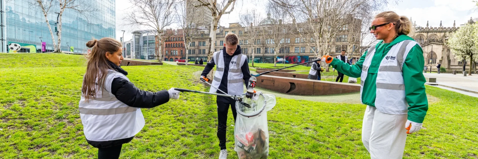Volunteers and Businesses Unite for Manchester Spring Clean 2025