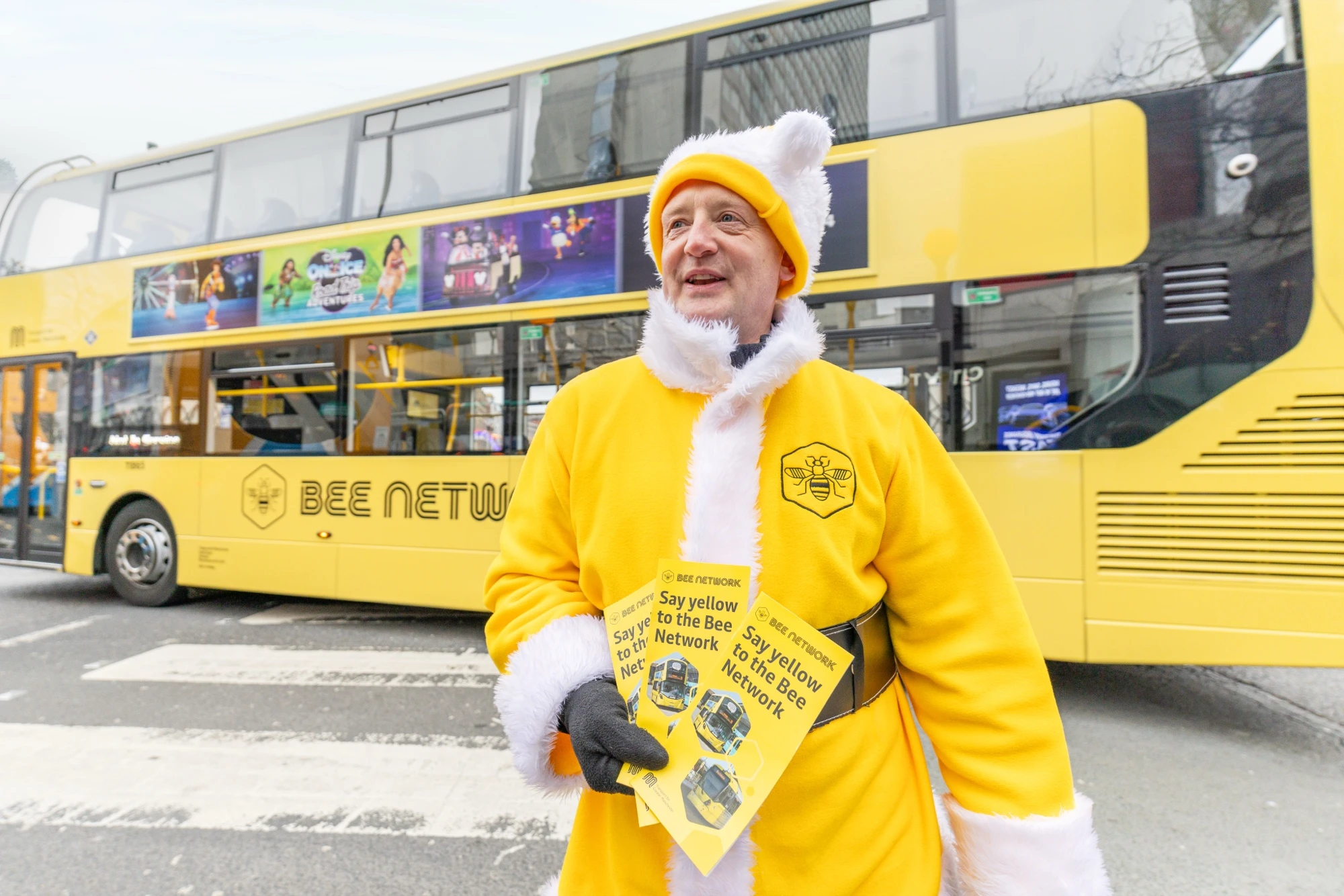 David Hockney Art Brightens Manchester Metrolink Over Festive Season