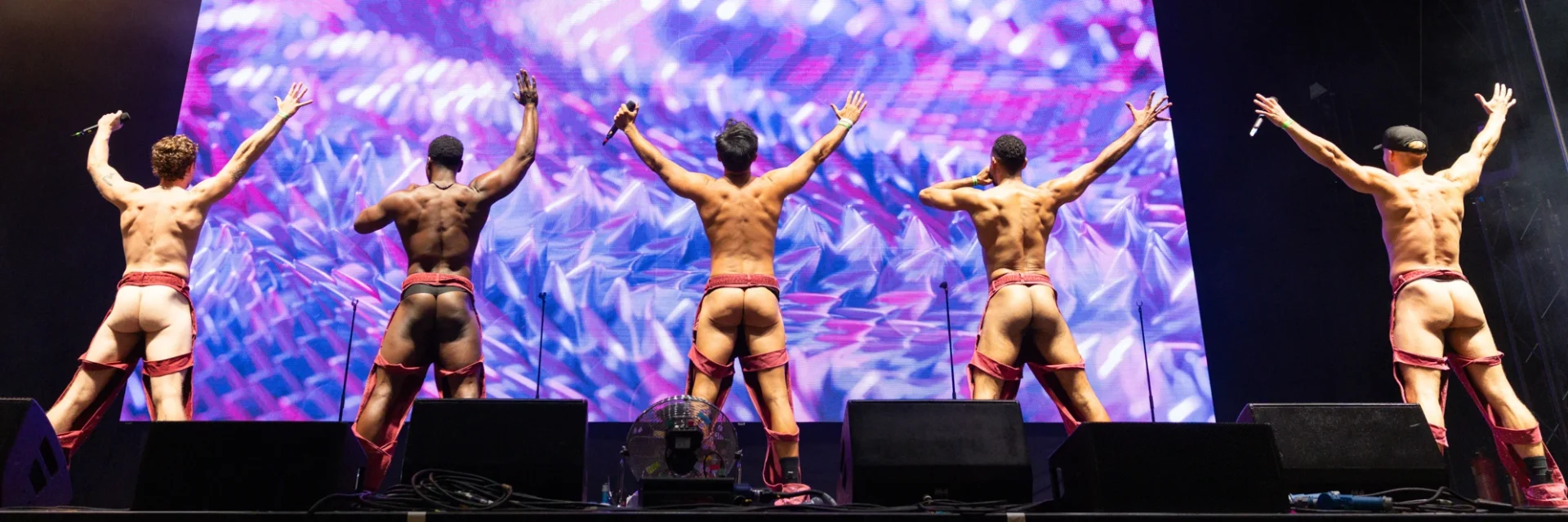 Gareth Gates Boyband in the Buff Strips at MVP
