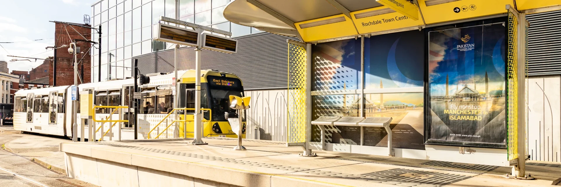 Pakistan International Airlines Takes Over Rochdale Tram Stop