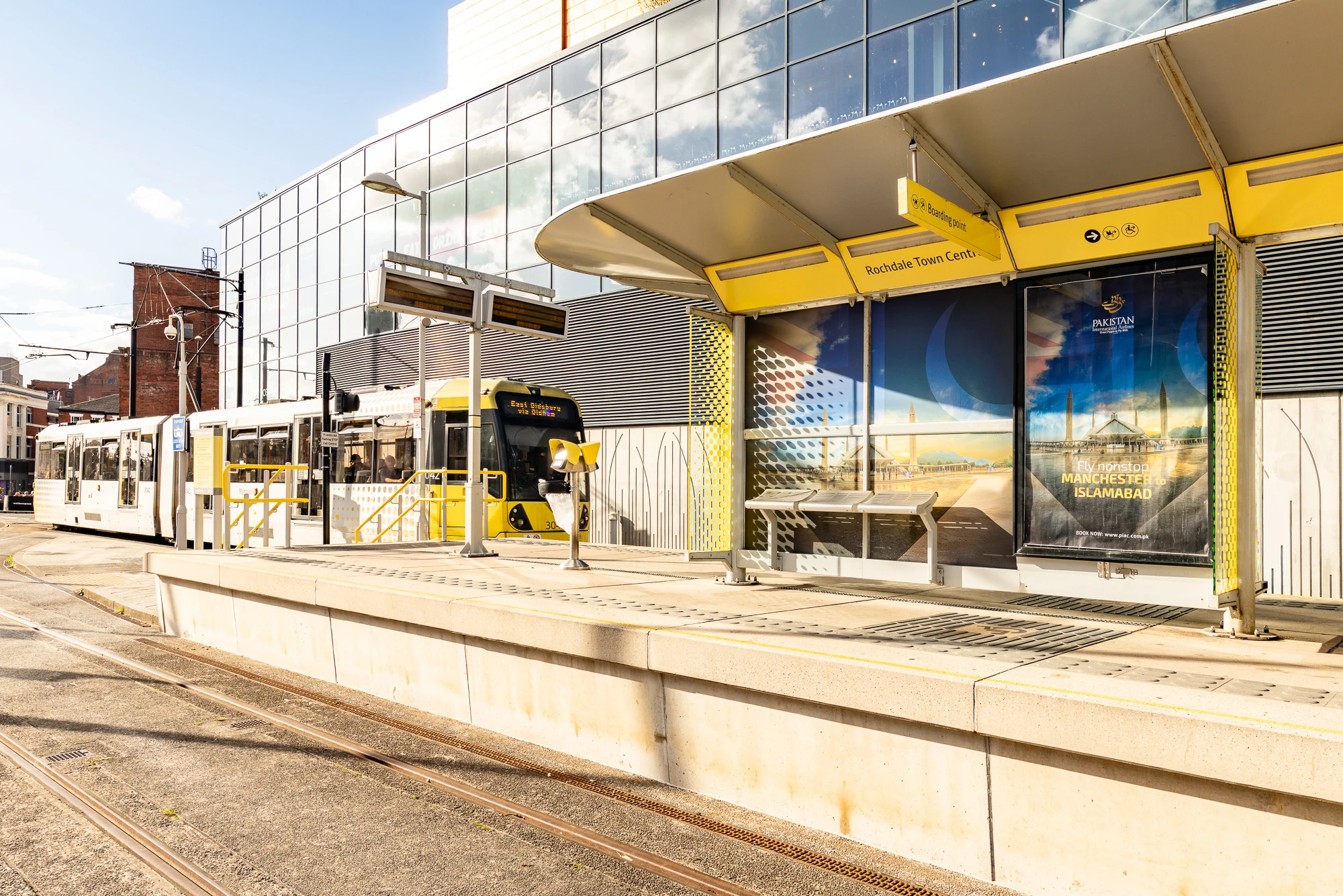 Pakistan International Airlines Takes Over Rochdale Tram Stop