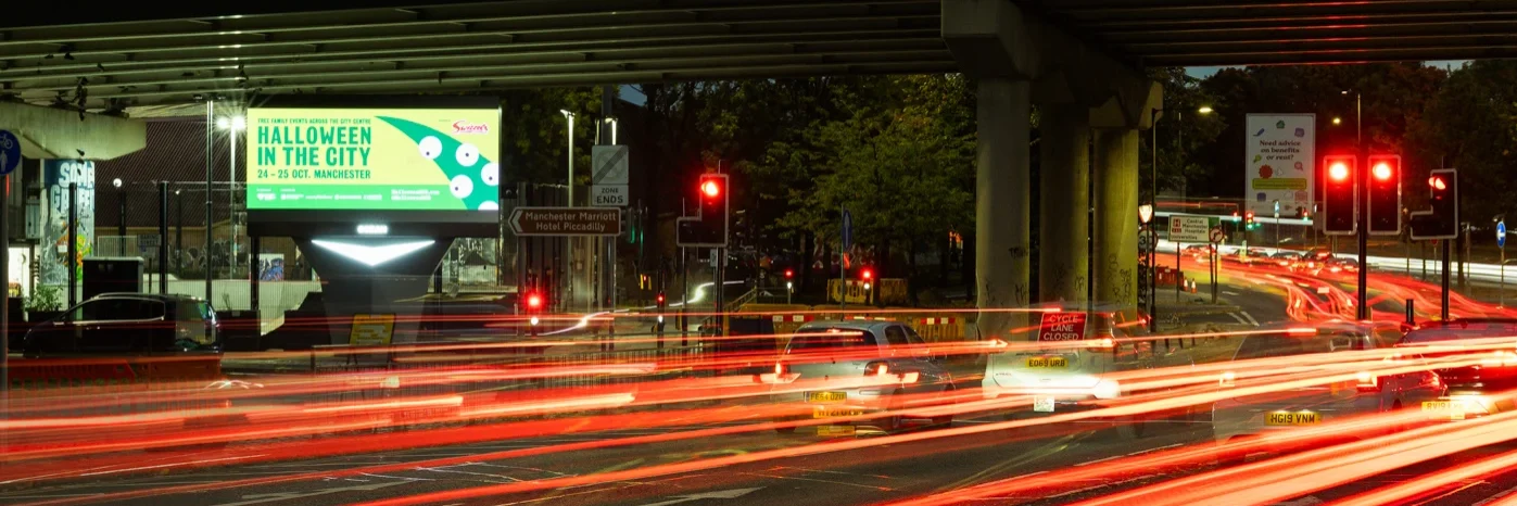 Halloween in the City Takes Over Manchester's Digital Screens