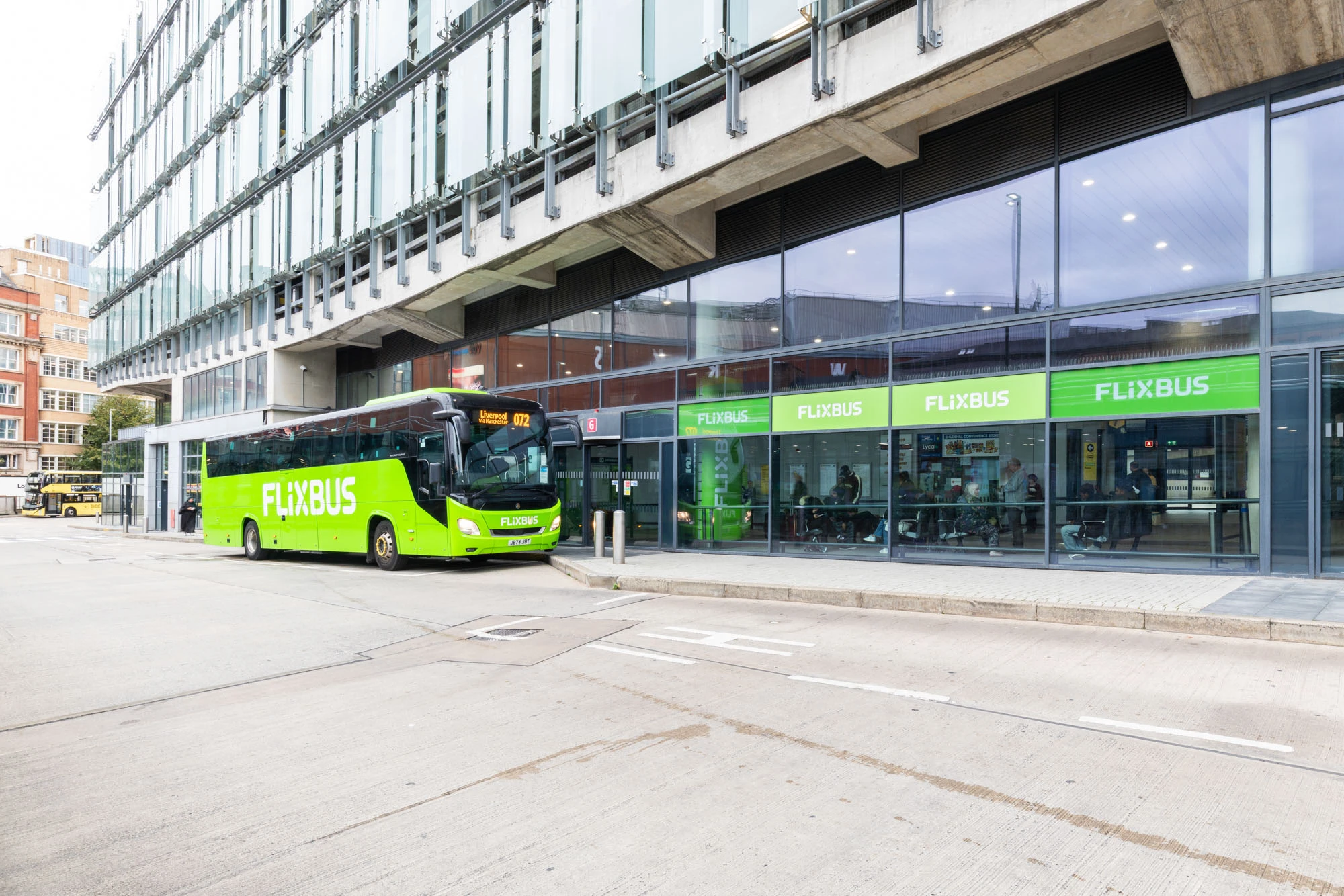TfGM - FlixBus Launch at Shudehill Interchange