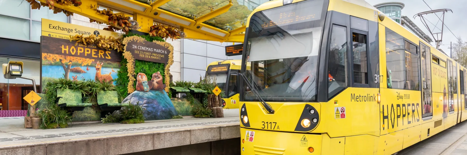 TfGM - Disney Hoppers Tram Wrap & Station Takeover